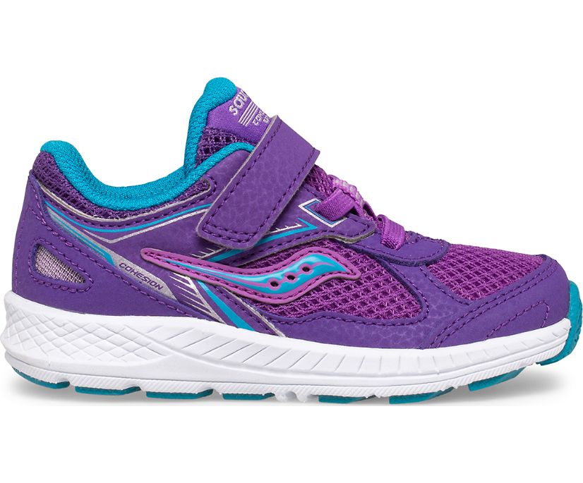 Saucony Cohesion 14 A/C Jr. Kids' Sneakers Purple | AU 801XYUF